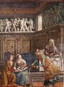 GHIRLANDAIO, Domenico Birth of Mary oil painting on canvas